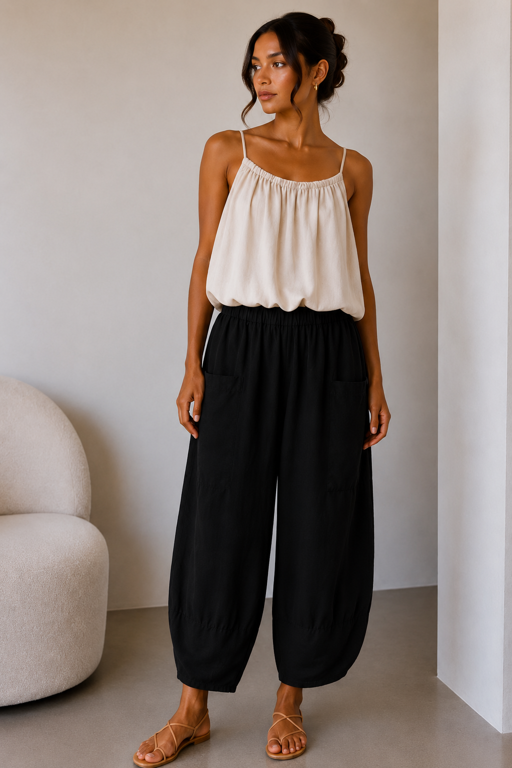 Barrel Leg Pocket Trousers | HerEdits