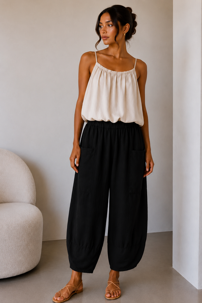 Barrel Leg Pocket Trousers | HerEdits