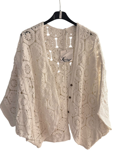 Octagon Crochet Cotton Cardigan
