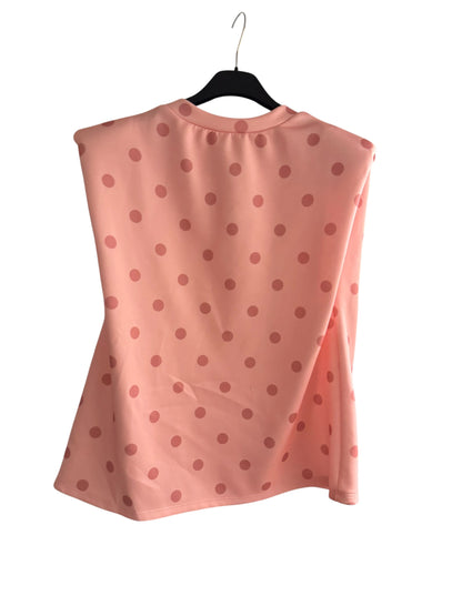 Polka Dot Shoulder Pad Top – Elevated Everyday Blouse