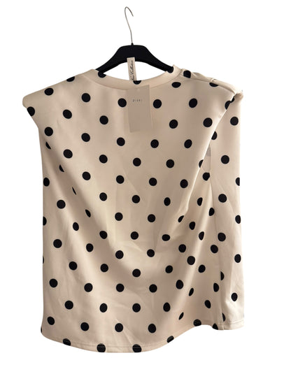 Polka Dot Shoulder Pad Top – Elevated Everyday Blouse