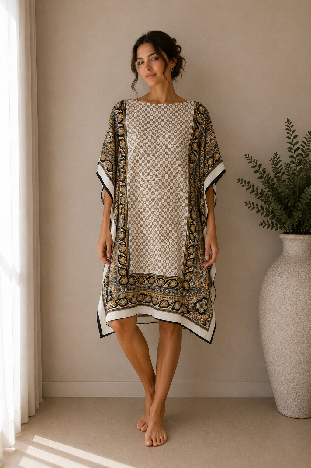 Paisley Kaftan Cover Up