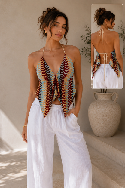 Crochet Handkerchief Halter Top