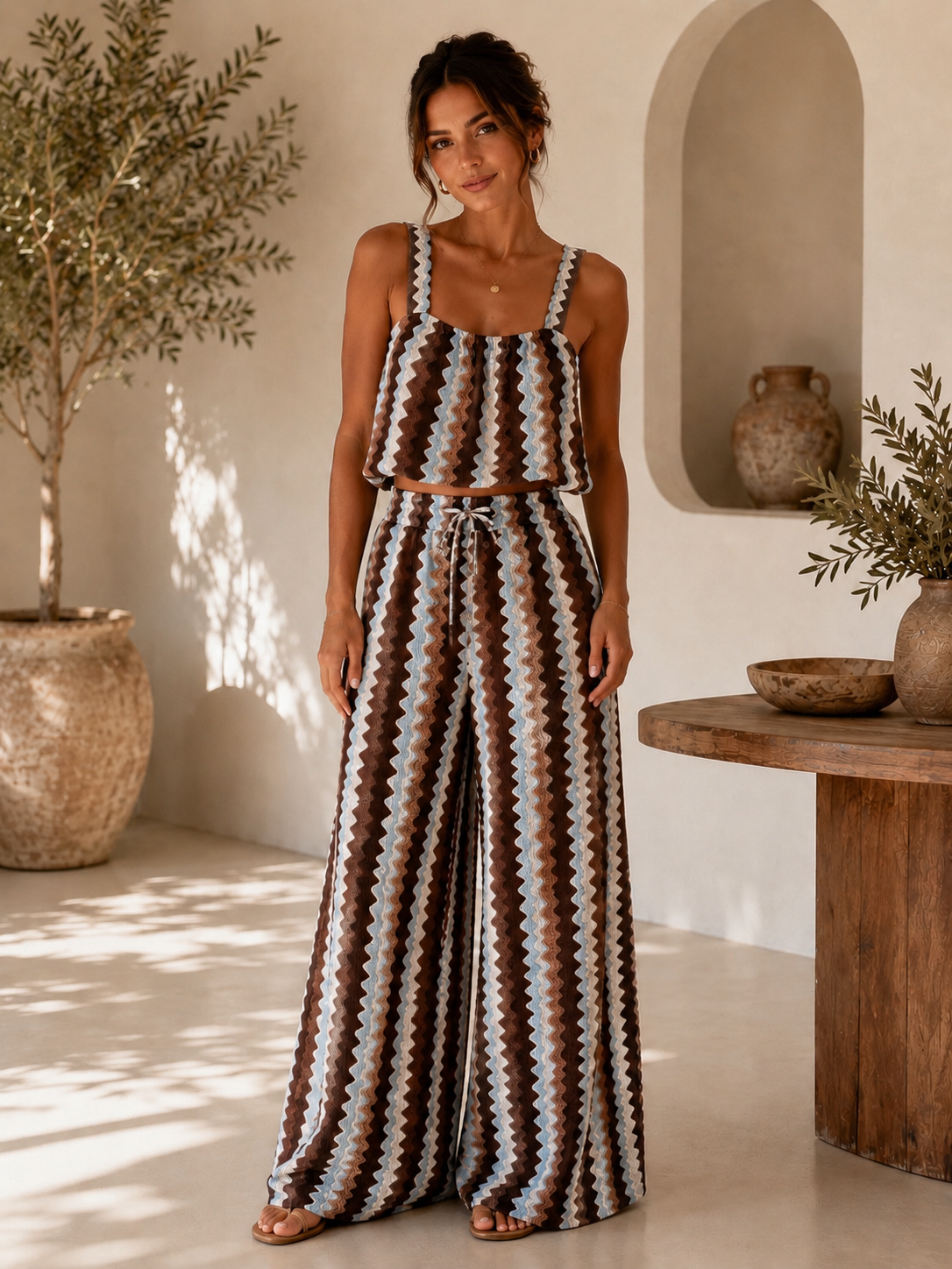 Wave Print Co-Ord Set
