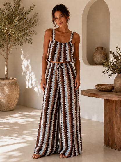 Wave Print Co-Ord Set