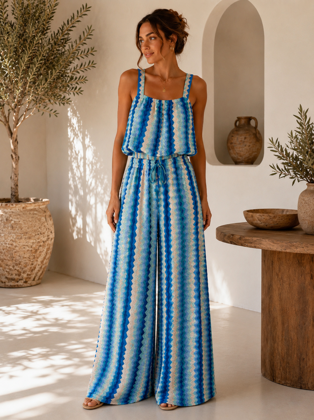 Wave Print Co-Ord Set