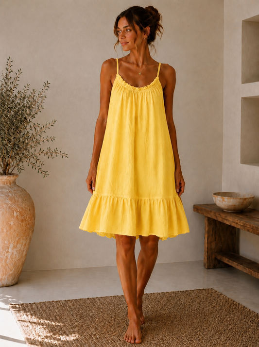 Cotton Cheesecloth Sundress | HerEdits