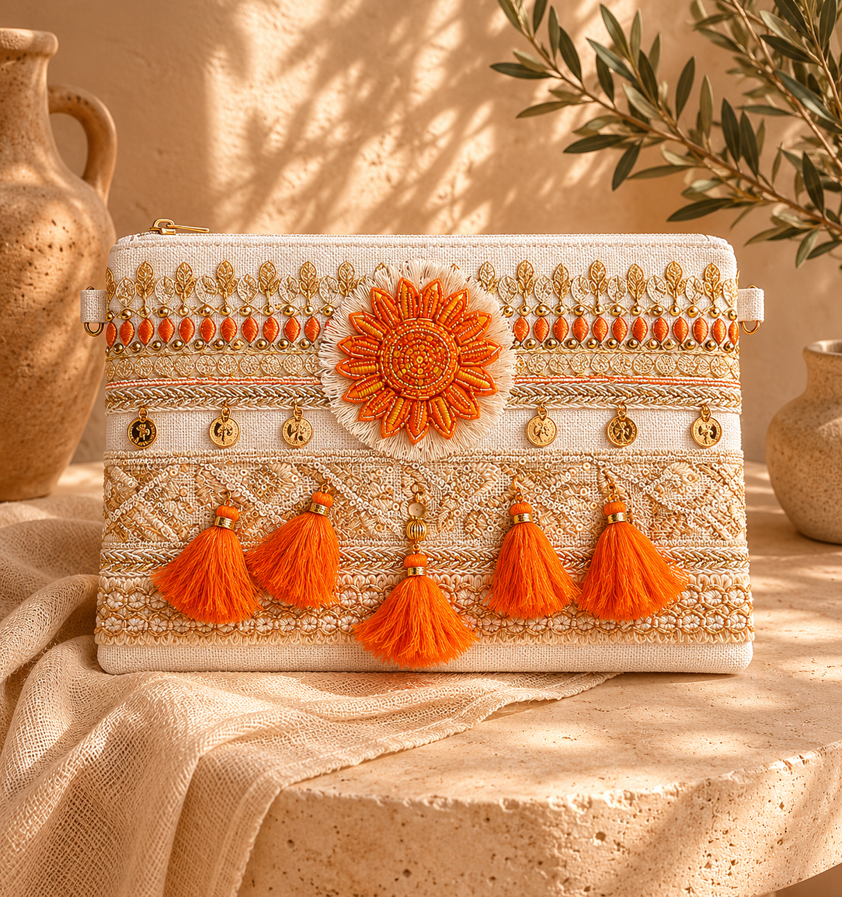 Handmade Shell Bag | Boho Coastal Clutch & Crossbody Bag | HerEdits