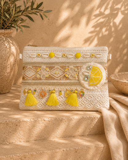 Handmade Shell Bag | Boho Coastal Clutch & Crossbody Bag | HerEdits