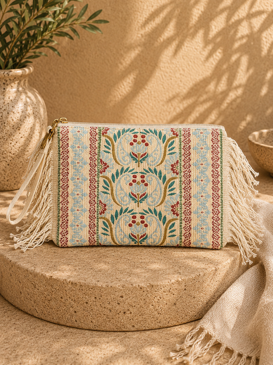 Boho Fringe Crossbody Clutch