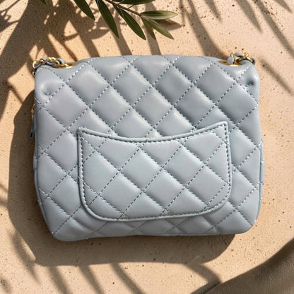 Mini Quilted Chain Crossbody Bag | HerEdits