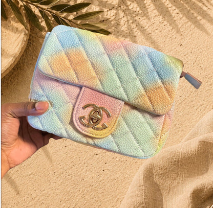 Limited Edition Mini Pastel Quilted Chain Crossbody Bag | HerEdits